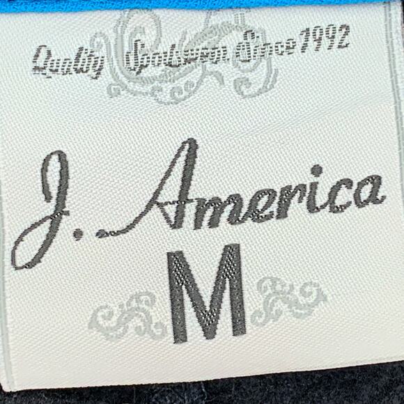 Long Sleeve Pullover Sweater Size Medium J America Women’s Jacket ¼ Zip Gray - Picture 8 of 11